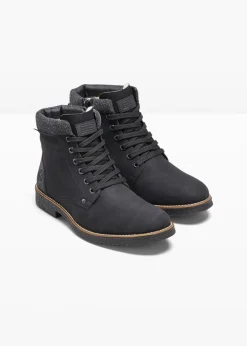 bonprix Rieker Botines|Zapatos De Marca>Botas con cordones Negro