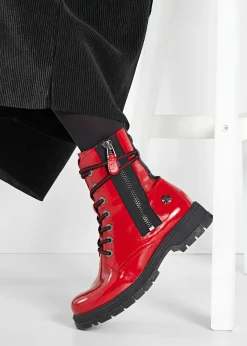 bonprix Marco Tozzi Botines De Nieve·Botas Con Cordones|Zapatos De Marca·Marco Tozzi>Botas con cordones de Marco Tozzi by Guido Maria Kretschmer Rojo
