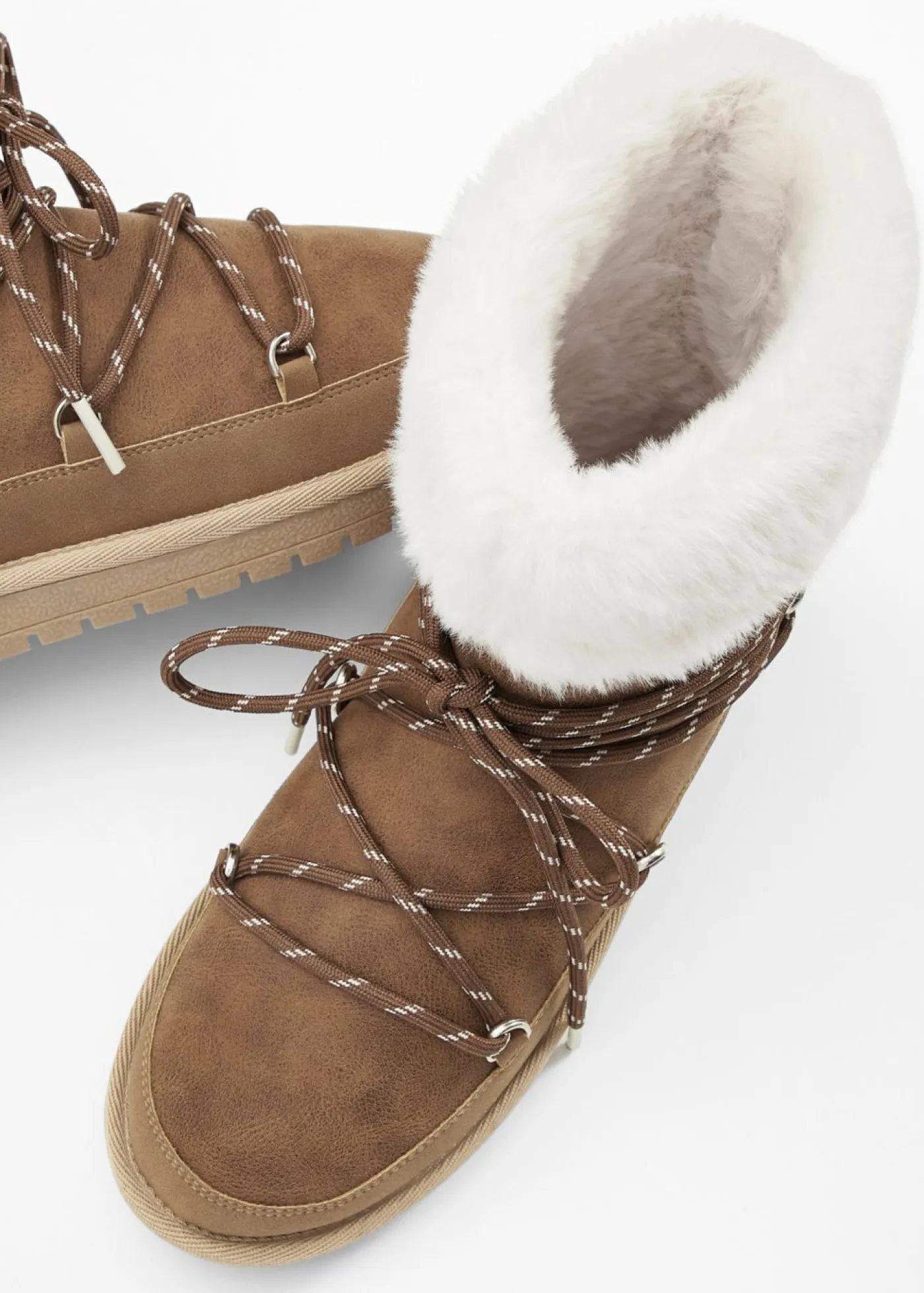 bonprix Disney Botines De Nieve·Botas Con Cordones|Botines De Nieve·Botines Forrados>Botas con cordones de Mickey Mouse marrón