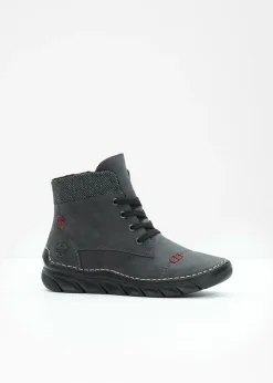 bonprix Rieker Botines De Nieve·Botas Con Cordones|Botines De Nieve·Botines Forrados>Botas con cordones de Rieker Gris oscuro