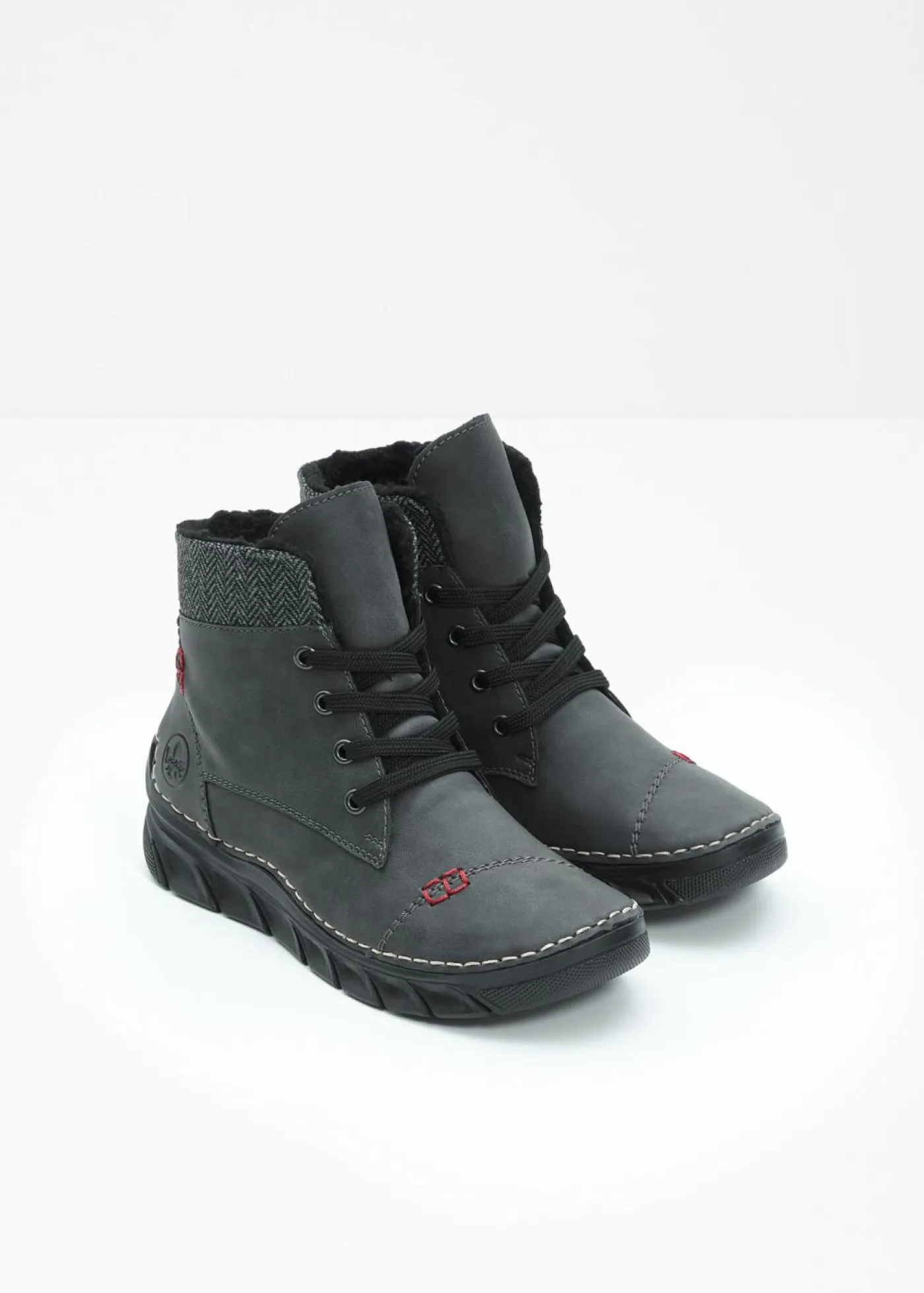 bonprix Rieker Botines De Nieve·Botas Con Cordones|Botines De Nieve·Botines Forrados>Botas con cordones de Rieker Gris oscuro