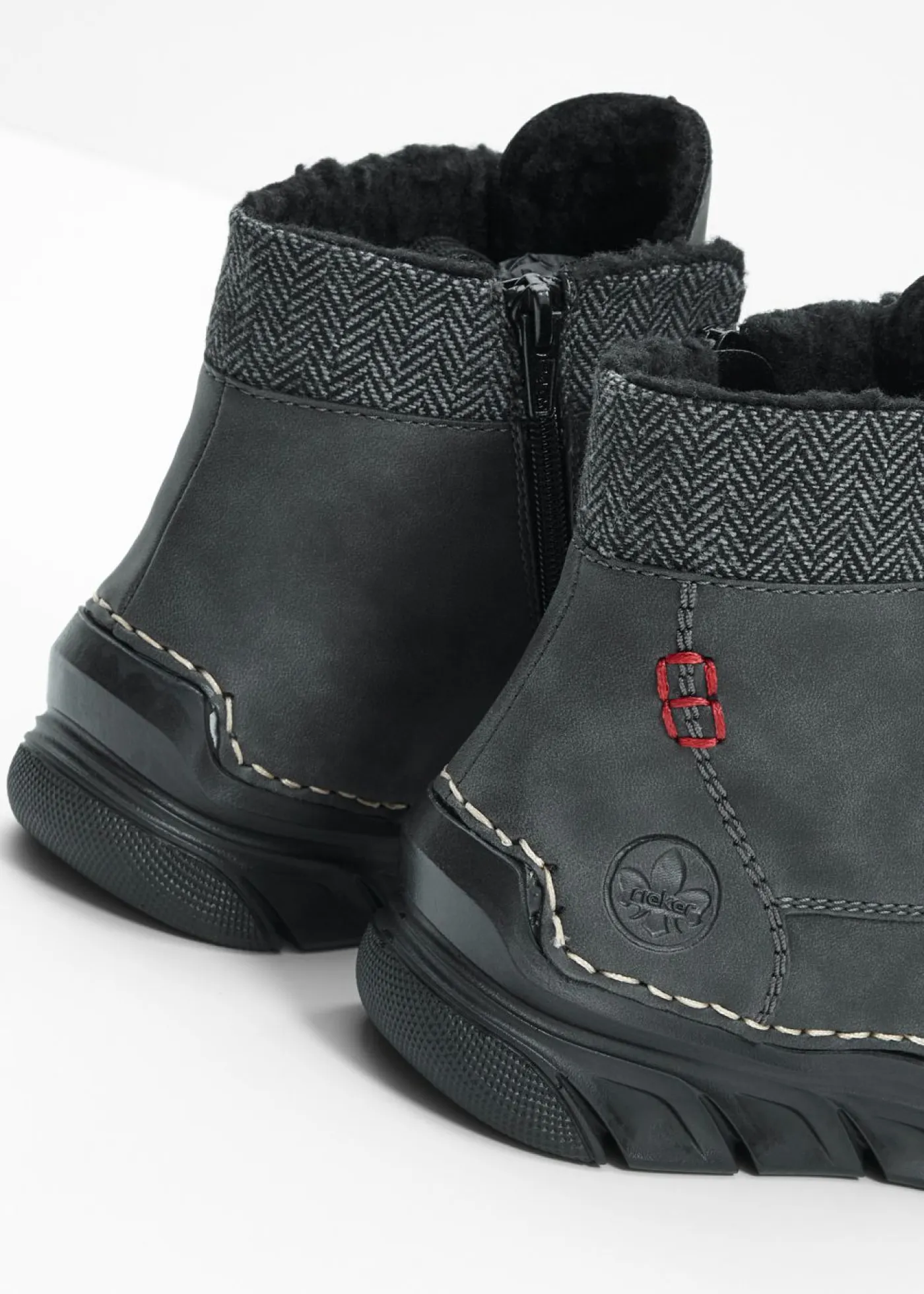 bonprix Rieker Botines De Nieve·Botas Con Cordones|Botines De Nieve·Botines Forrados>Botas con cordones de Rieker Gris oscuro