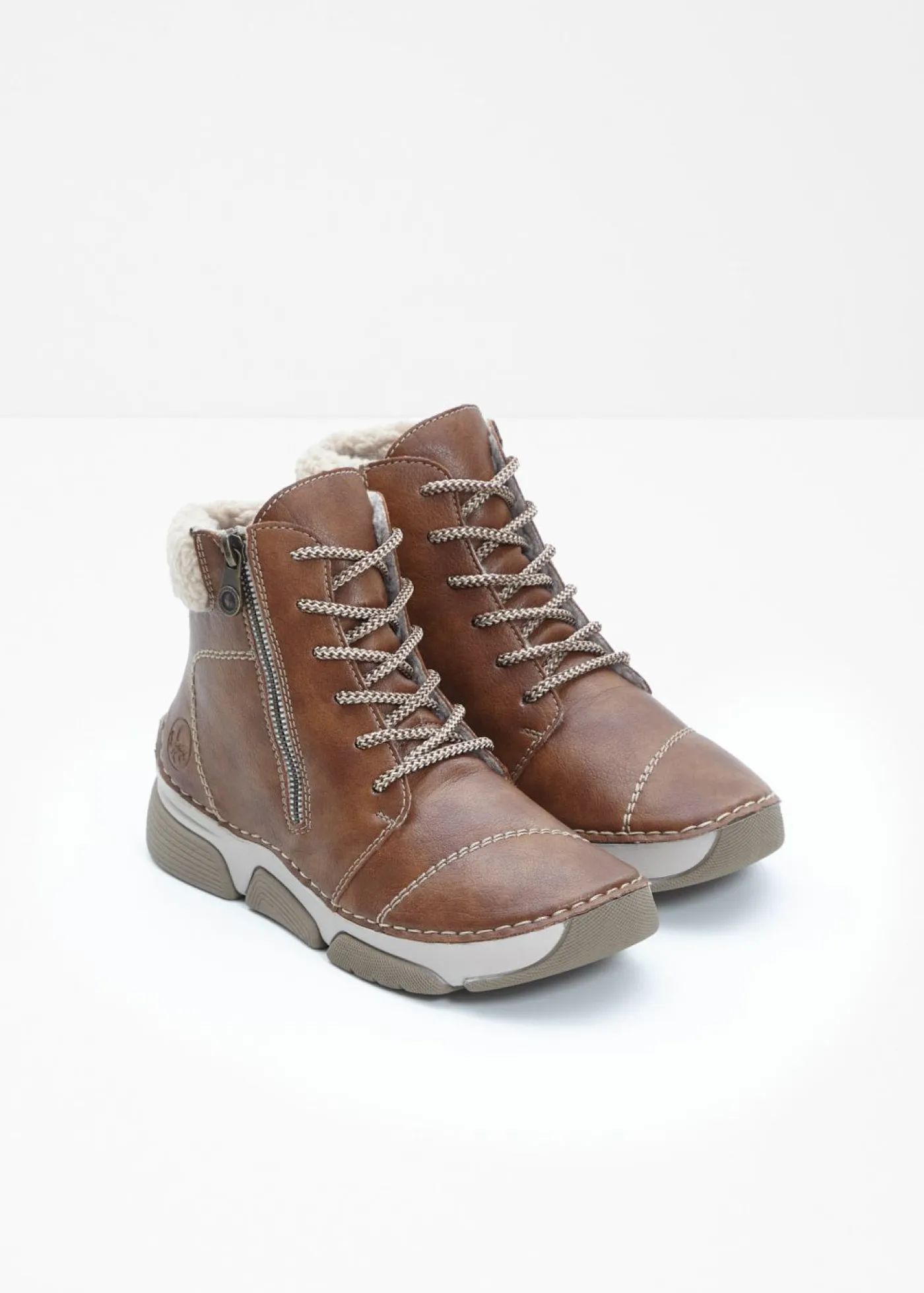 bonprix Rieker Botines De Nieve·Botas Con Cordones|Botines De Nieve·Botines Forrados>Botas con cordones de Rieker bronceado