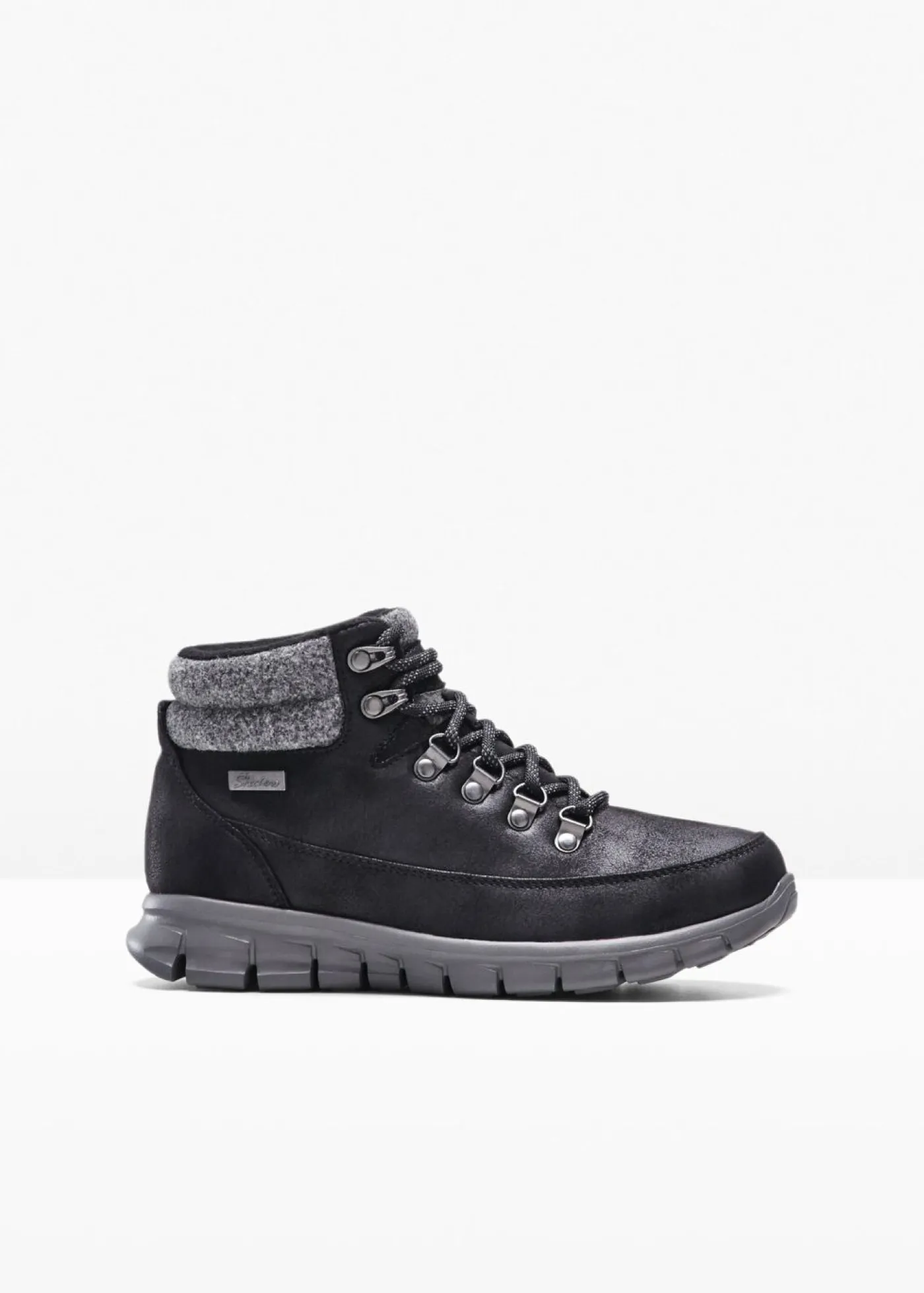 bonprix Skechers Zapatos De Marca·Skechers|Botines De Nieve·Botas Con Cordones>Botas con cordones de Skechers Negro