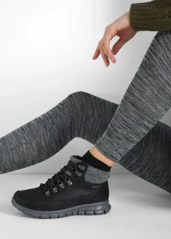 bonprix Skechers Zapatos De Marca·Skechers|Botines De Nieve·Botas Con Cordones>Botas con cordones de Skechers Negro