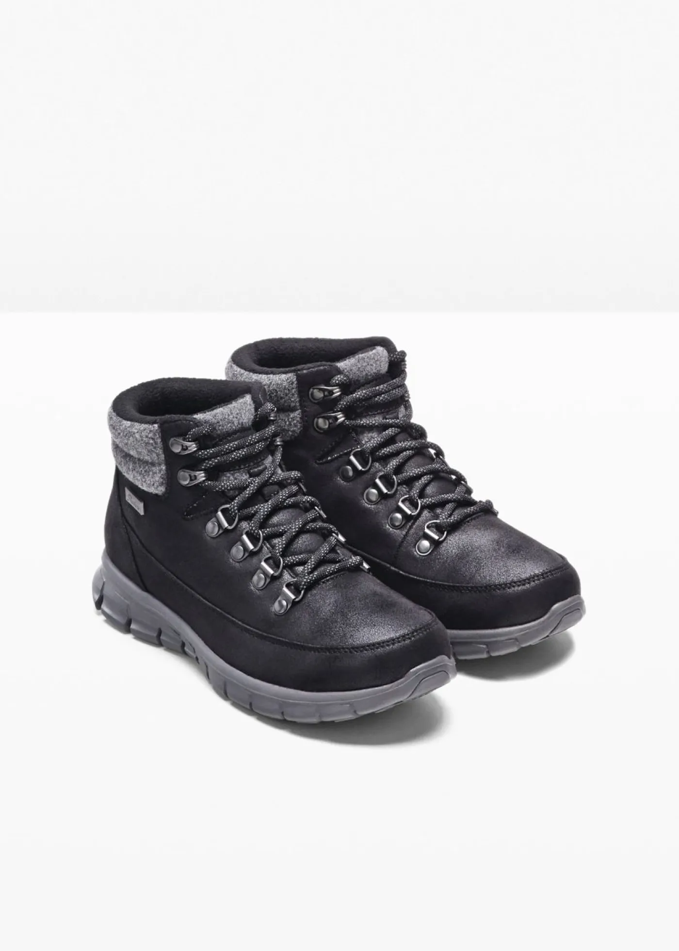bonprix Skechers Zapatos De Marca·Skechers|Botines De Nieve·Botas Con Cordones>Botas con cordones de Skechers Negro