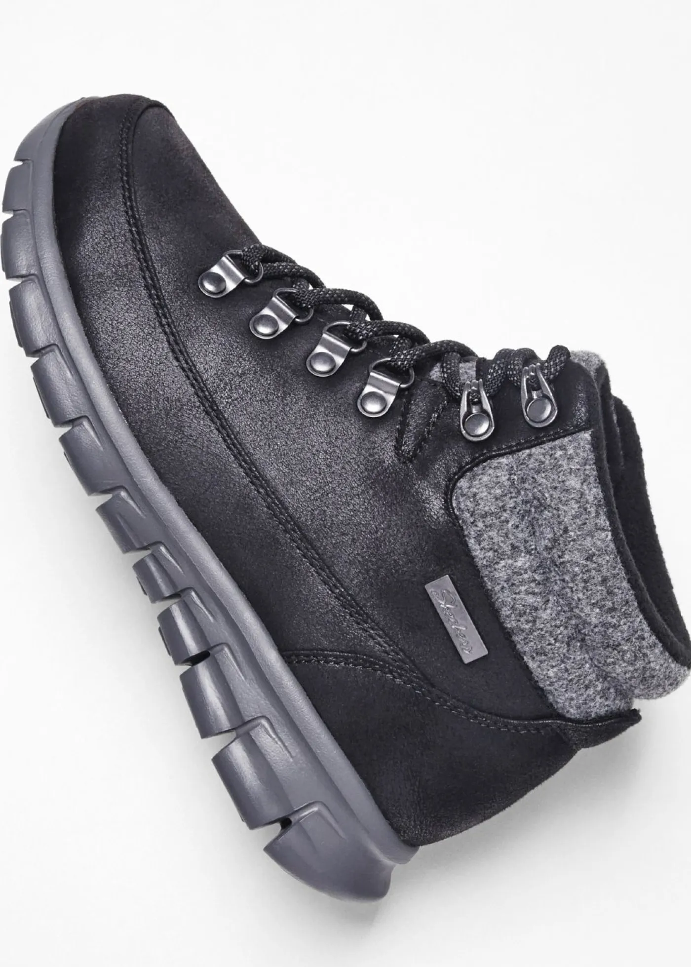 bonprix Skechers Zapatos De Marca·Skechers|Botines De Nieve·Botas Con Cordones>Botas con cordones de Skechers Negro