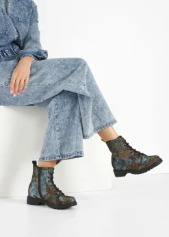 Mujer bonprix bonprix Botas con cordones y estampado de flores