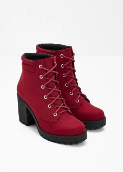 Mujer bonprix bonprix Botas con cordones y tacón ancho