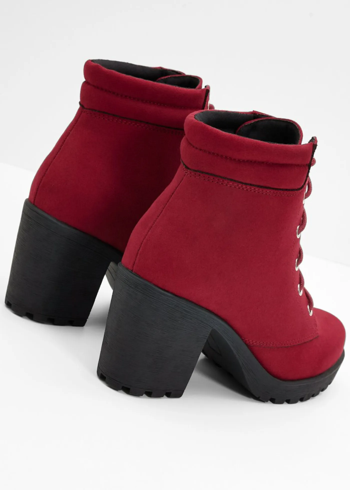 Mujer bonprix bonprix Botas con cordones y tacón ancho