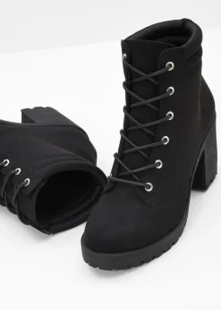 Mujer bonprix bonprix Botas con cordones y tacón ancho