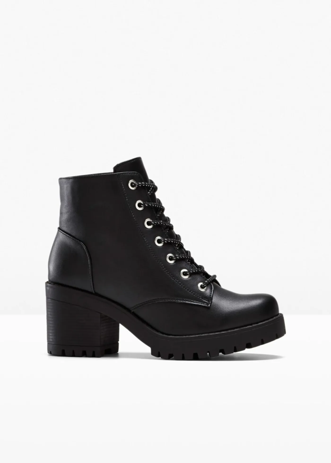 Mujer bonprix bonprix Botas con cordones y tacón ancho