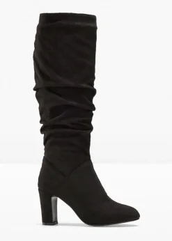 bonprix bonprix Tendencias·Zapatos Veganos|Botas>Botas con fruncido Negro