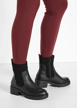 Mujer bonprix bonprix Botas con inserto de pana
