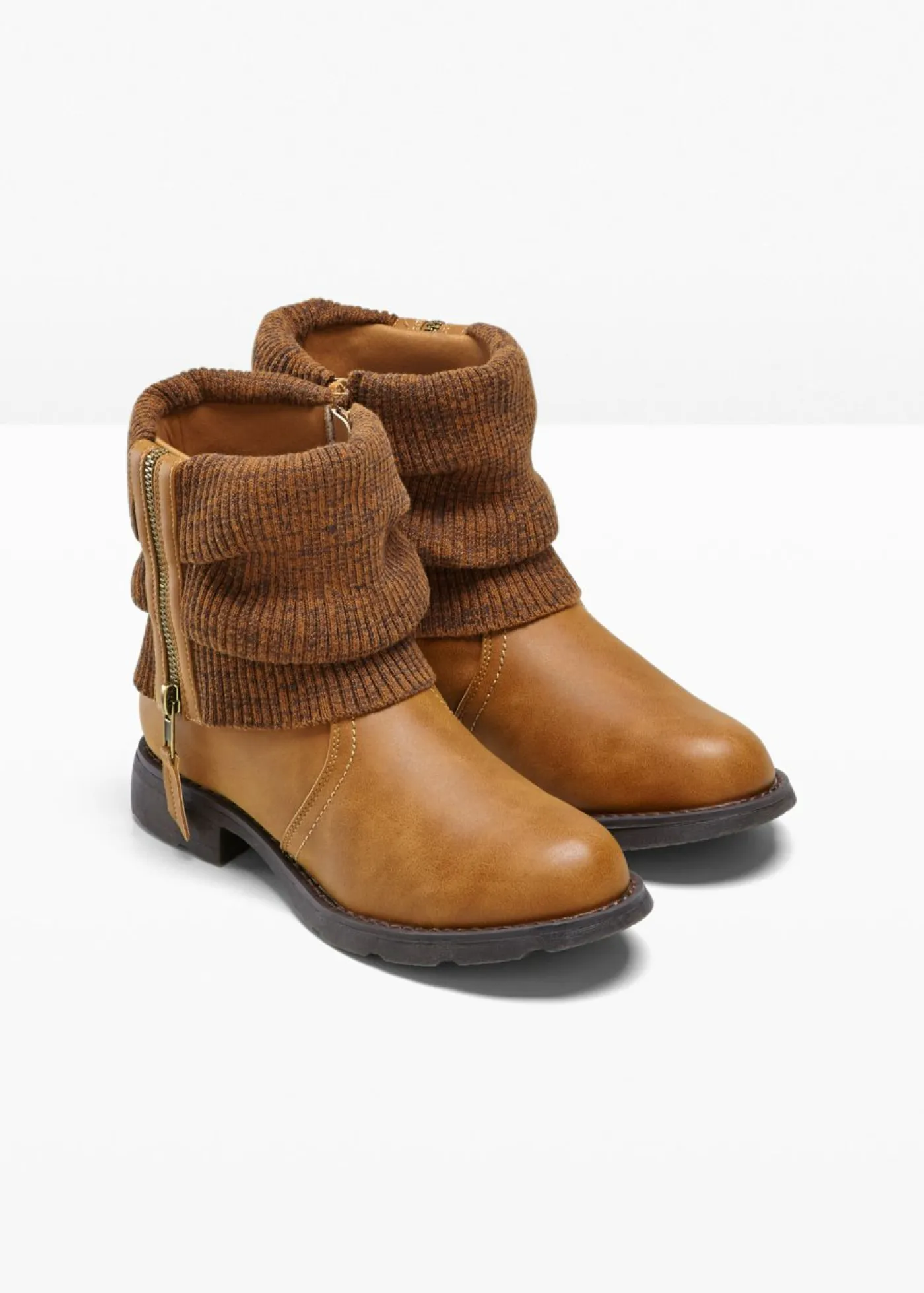 Mujer bonprix bonprix Botas con inserto de punto