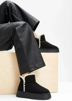 bonprix bonprix Tendencias·Zapatos Veganos|Botines De Nieve·Botines Forrados>Botas con plataforma Negro