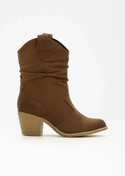 Mujer bonprix bonprix Botas de estilo cowboy con fruncido