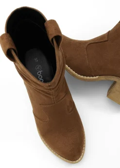 Mujer bonprix bonprix Botas de estilo cowboy con fruncido