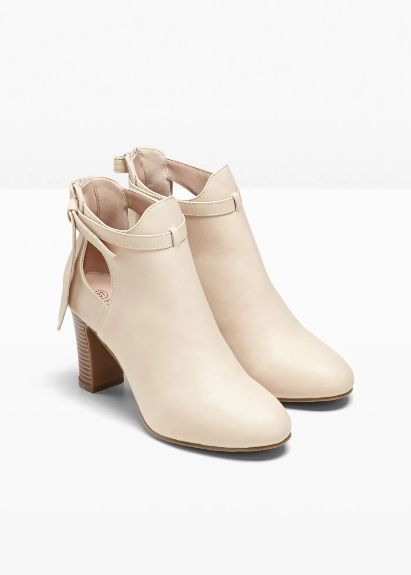 bonprix bonprix Tendencias·Zapatos Veganos|Botines>Botines con aberturas Beige