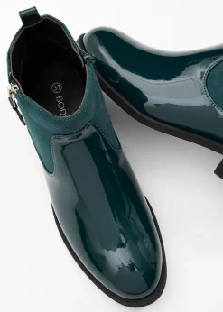 Mujer bonprix bonprix Botines con aspecto de charol