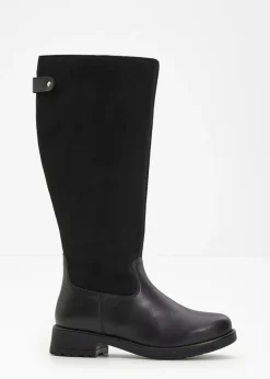 bonprix bonprix Botas>Botines de caña ancha Negro