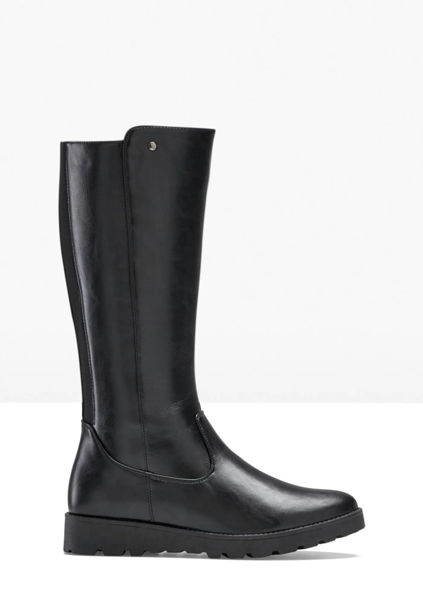 bonprix bonprix Tendencias·Zapatos Veganos|Botas>Botines de caña ancha Negro