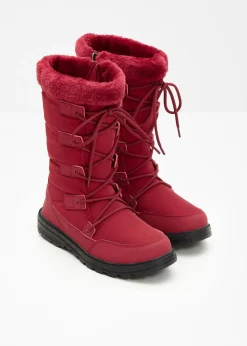 bonprix bonprix Tendencias·Zapatos Veganos|Botas De Pelo>Botines de cordones Rojo
