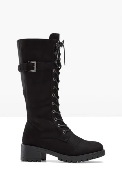 bonprix bonprix Tendencias·Zapatos Veganos|Botas>Botines de cordones Negro