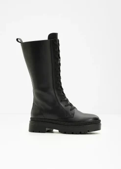 bonprix bonprix Botas>Botines de cordones Negro