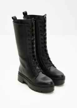 bonprix bonprix Botas>Botines de cordones Negro