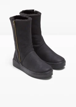bonprix bonprix Botas De Pelo|Botas>Botines de invierno Negro