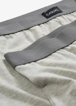 bonprix bonprix Bóxers|Ropa Interior·Bóxers>Boxers ajustados de algodón (3 unidades) Gris claro jaspeado