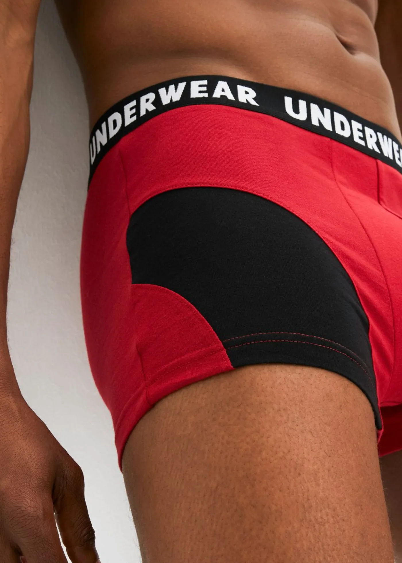 bonprix bonprix Bóxers|Ropa Interior·Bóxers>Boxers ajustados de algodón (3 unidades) negro+rojo atardecer