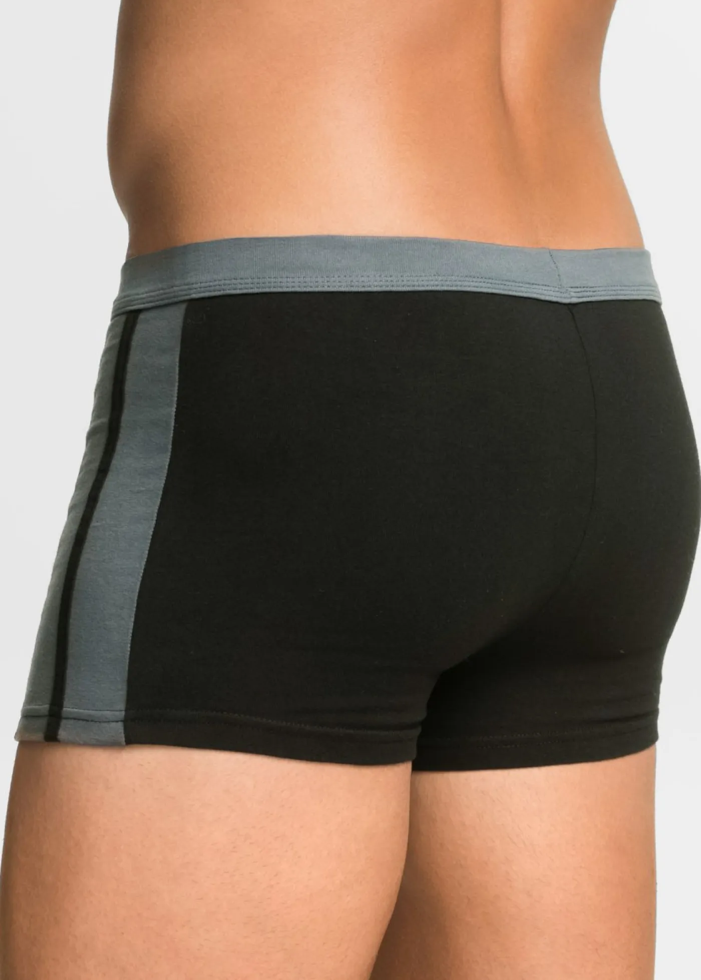 bonprix bonprix Bóxers|Ropa Interior·Bóxers>Boxers ajustados de algodón (3 unidades) Negro-gris
