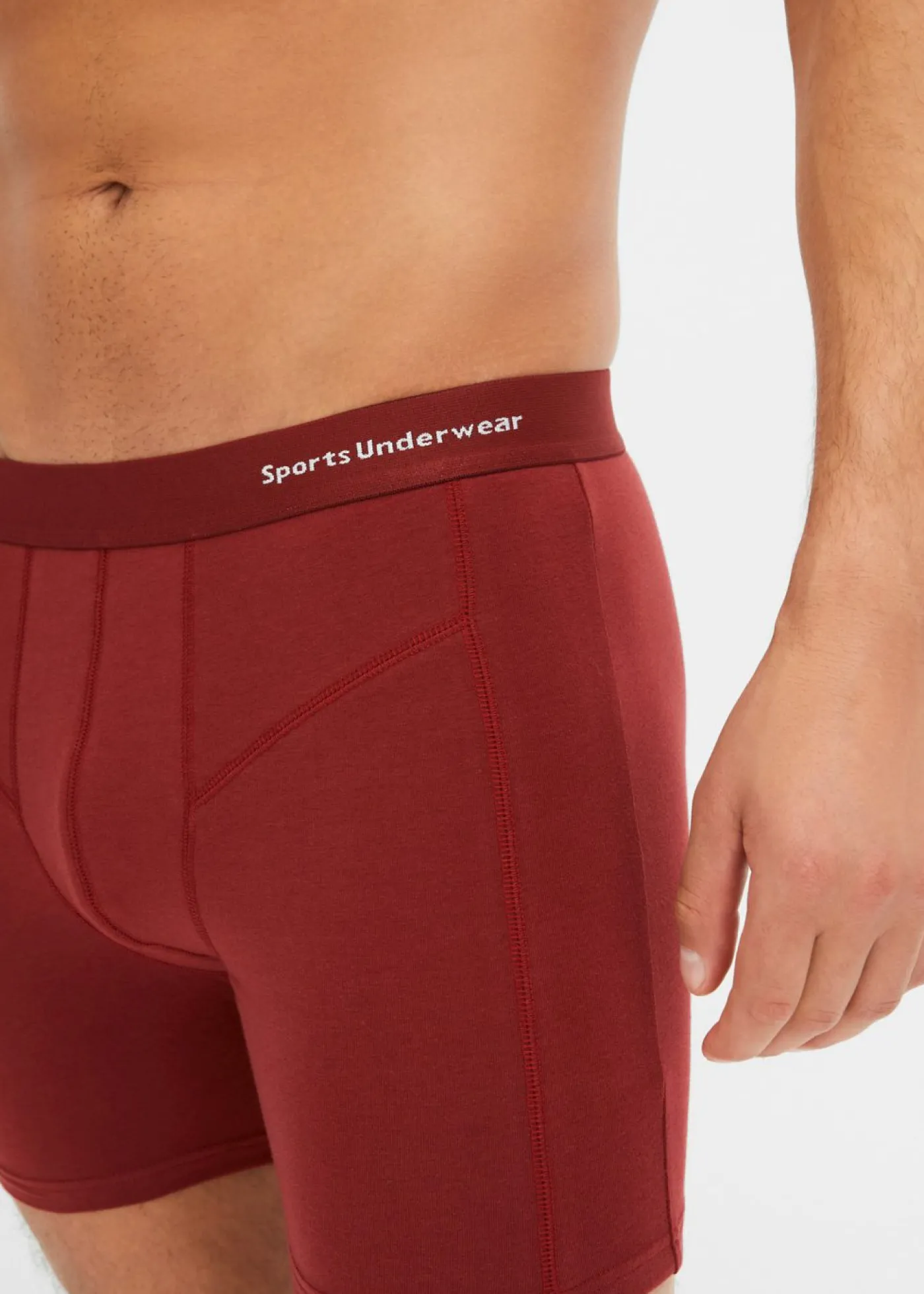 bonprix bonprix Bóxers|Ropa Interior·Bóxers>Boxers ajustados, largo medio, con algodón orgánico (3 unidades) rojo castaño+negro+azul oscuro