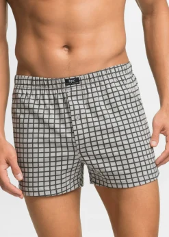 bonprix bonprix Bóxers|Ropa Interior·Bóxers>Boxers holgado de punto de algodón (3 unidades) gris-antracita