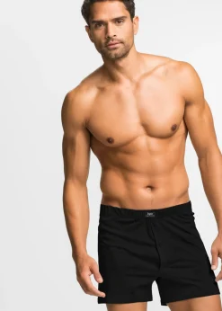 Hombre bonprix bonprix Boxers holgados de punto con algodón suave (4 unidades)