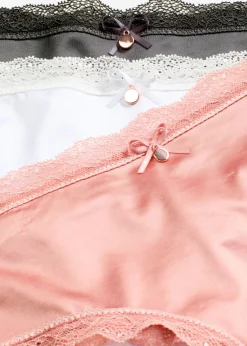 Mujer bonprix bonprix Braga brasileña con efecto brillante (3 unidades)