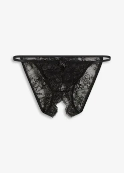 bonprix bonprix Lencería Sexy>Braga con abertura Negro