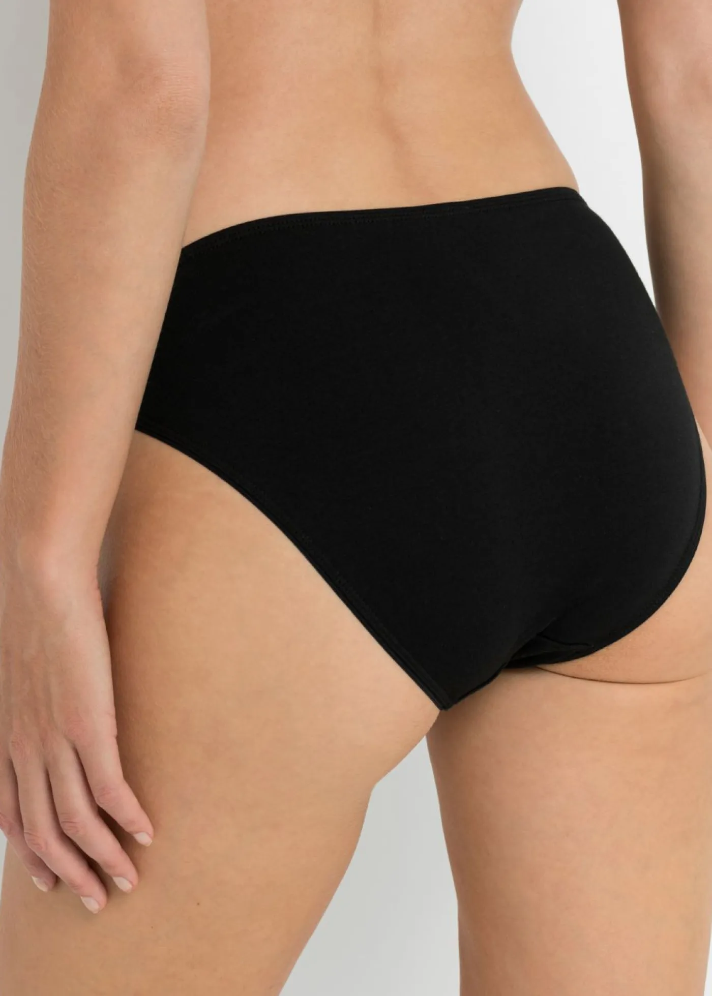 bonprix bonprix Ropa Interior De Algodón|Bragas>Braga con encaje (4 unidades) Negro