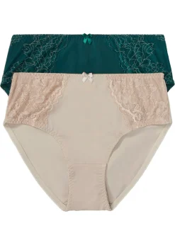 Mujer bonprix bonprix Braga con encaje delicado (2 unidades)