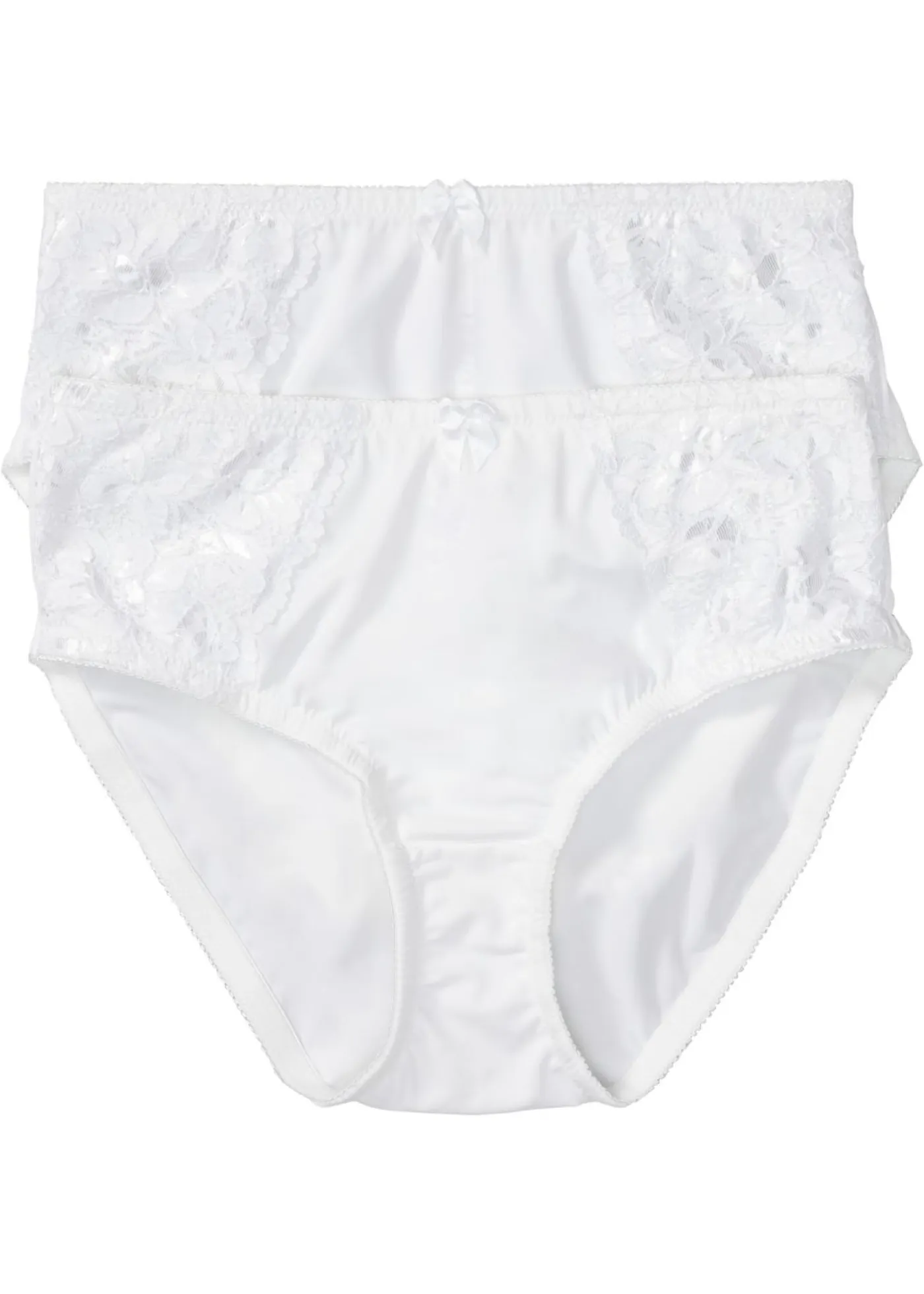 Mujer bonprix bonprix Braga con encaje delicado (2 unidades)