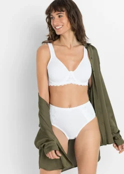 Mujer bonprix bonprix Braga con encaje delicado (2 unidades)