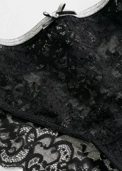 bonprix bonprix Lencería|Bragas>Braga de poliamida reciclada Negro-plata