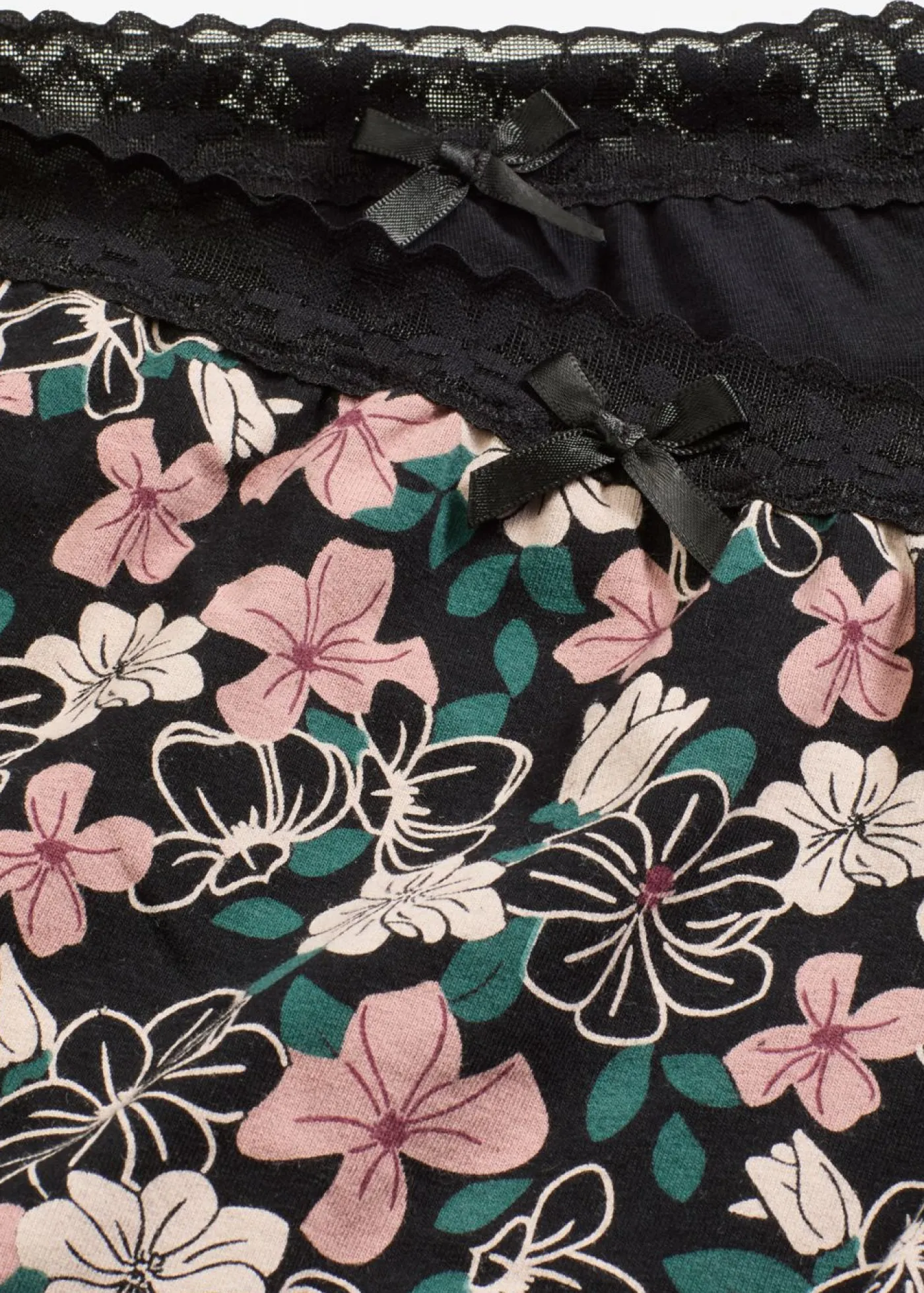 bonprix bonprix Ropa Interior De Algodón|Bragas>Braga de talle alto (4 unidades) con algodón orgánico negro-rosa palo-verde intenso-rojo azalea