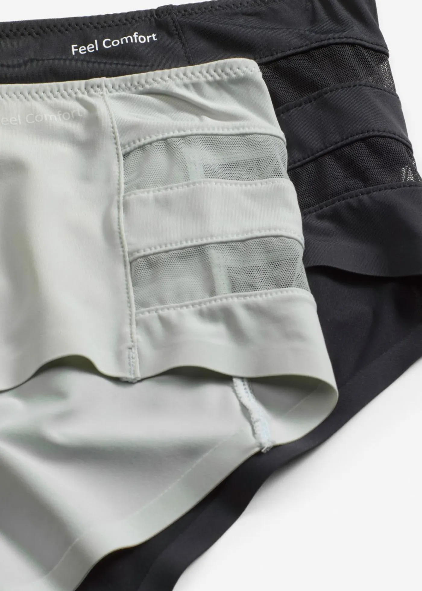 bonprix bonprix Sin Costuras|Bragas>Braga Feel Comfort con corte láser (2 unidades) azul crema-negro