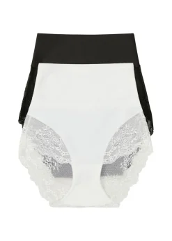 Mujer bonprix bonprix Braga moldeadora con corte láser y efecto moldeador medio (2 unidades)