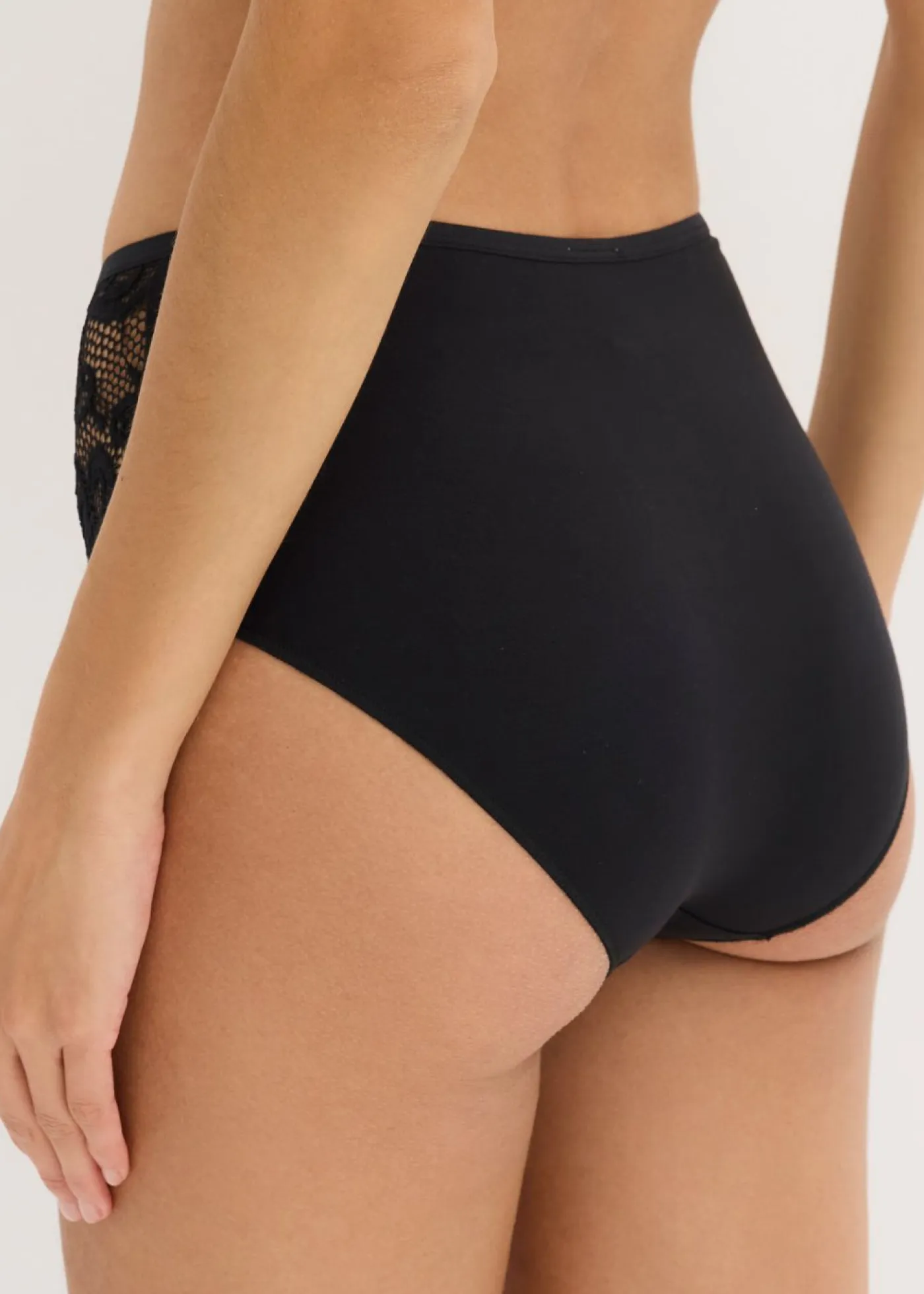 bonprix bonprix Bragas>Braga (4 unidades) de modal suave Negro