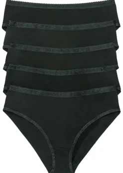 bonprix bonprix Ropa Interior De Algodón|Básicos>Bragas (5 unidades) Negro