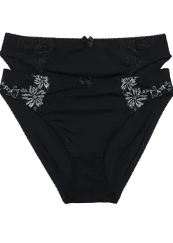 Mujer bonprix bonprix Braguita con bordado delicado (2 unidades)